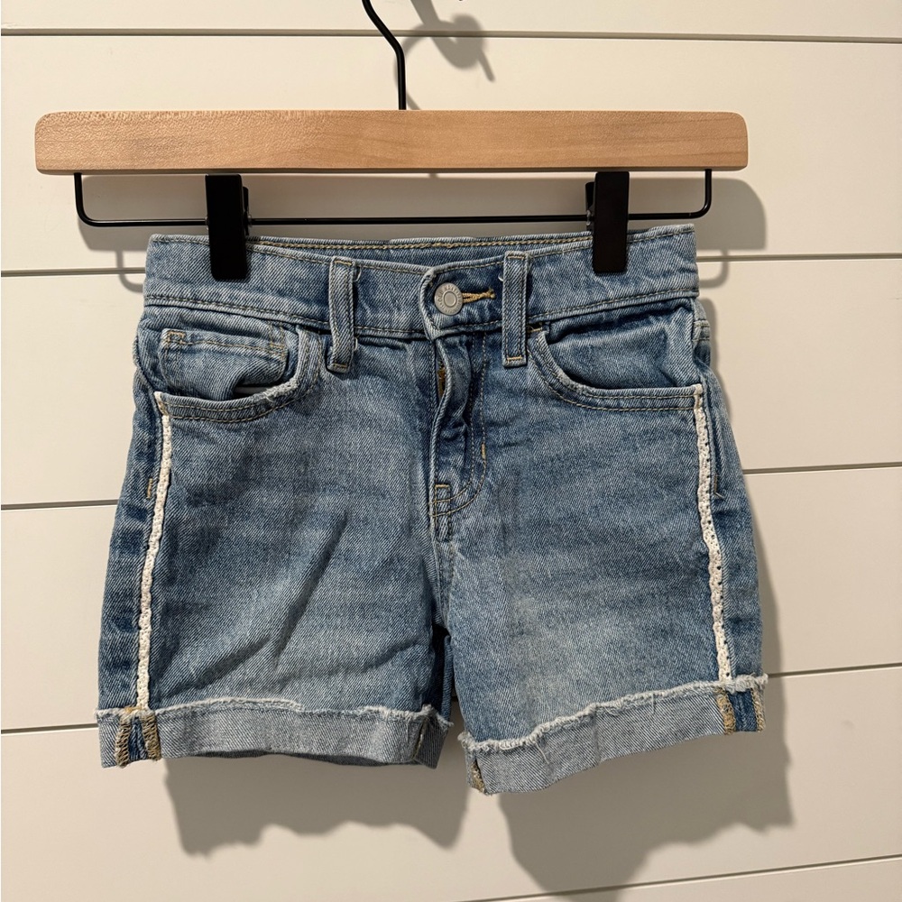 Old Navy Kids High‎ Waisted Denim Shorts Size 7